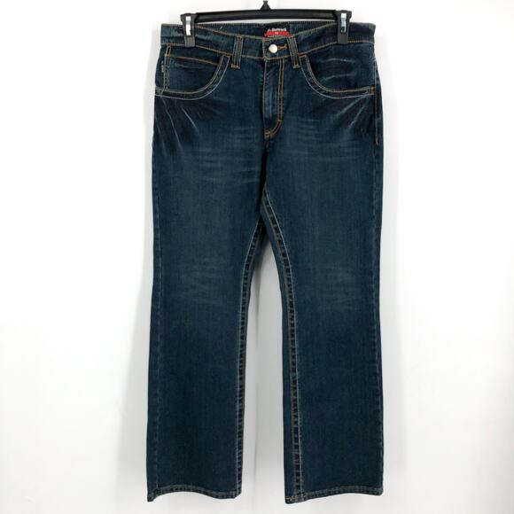 BULWARK Men’s Relaxed Fit FR Bootcut Jeans 33x30 Blue Sanded Denim NWT - Picture 4 of 13